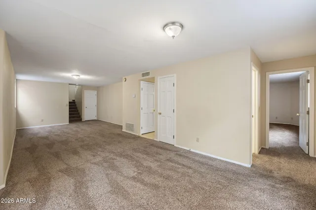 a view of an empty room