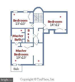 11104 Wedge Drive Reston, VA 20190 - Photo 29 of 30 Upper Level Floorplan