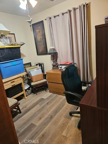 a room with furniture and a window