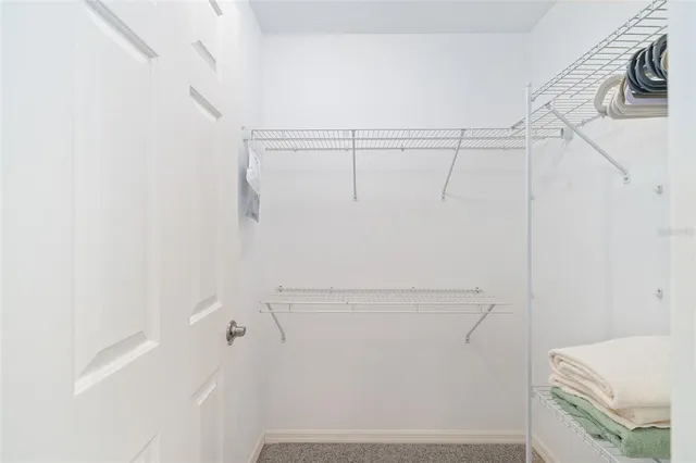 a view of storage and utility room with racks on the wall