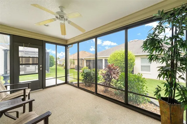 a view of a porch with a bench