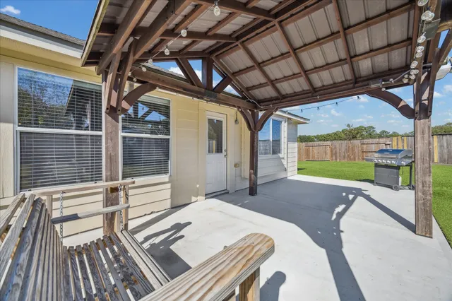 a view of outdoor space and deck
