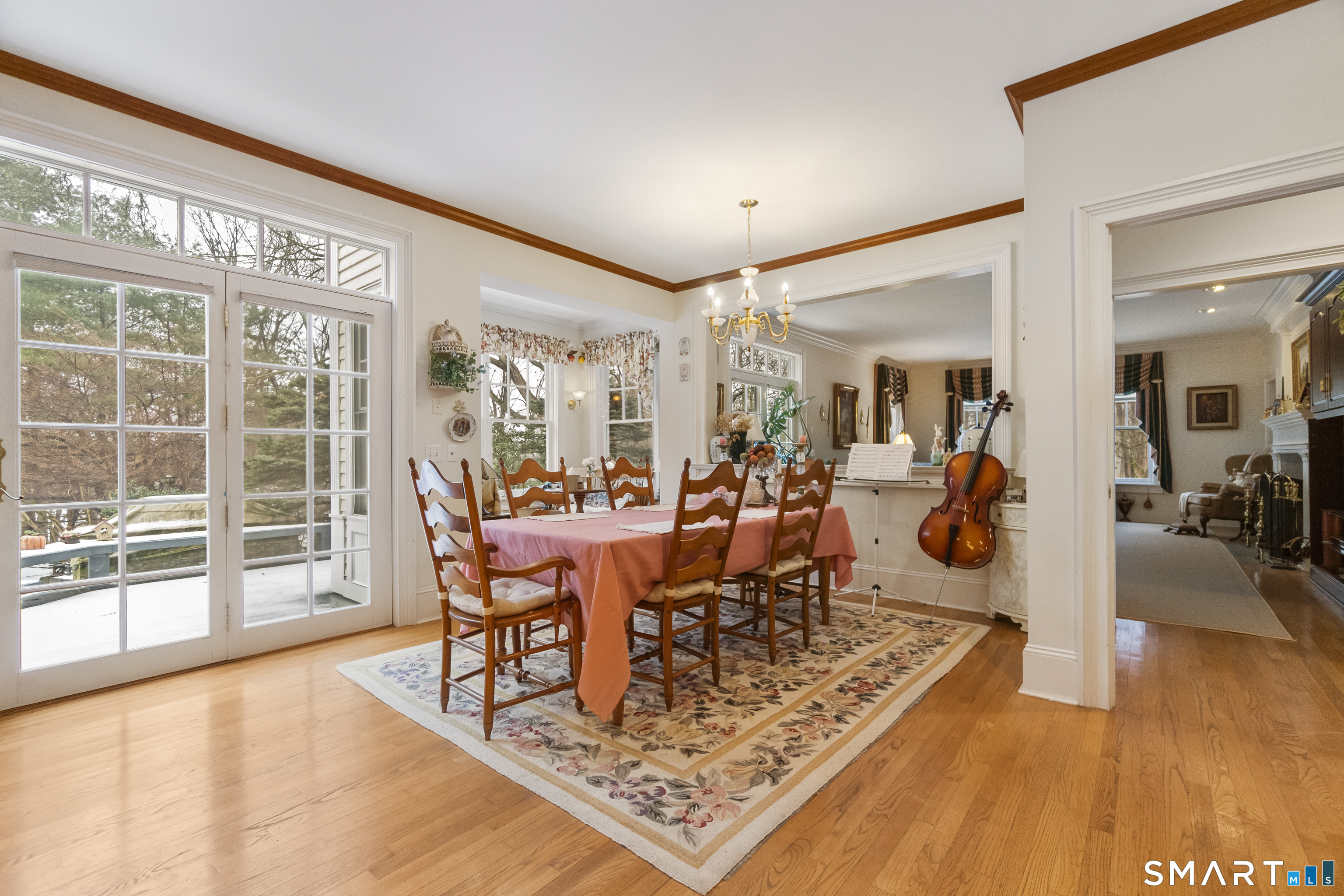 9 Perkins Road Woodbridge, CT 06525 - Photo 14 of 39 a view of a living room and dining room