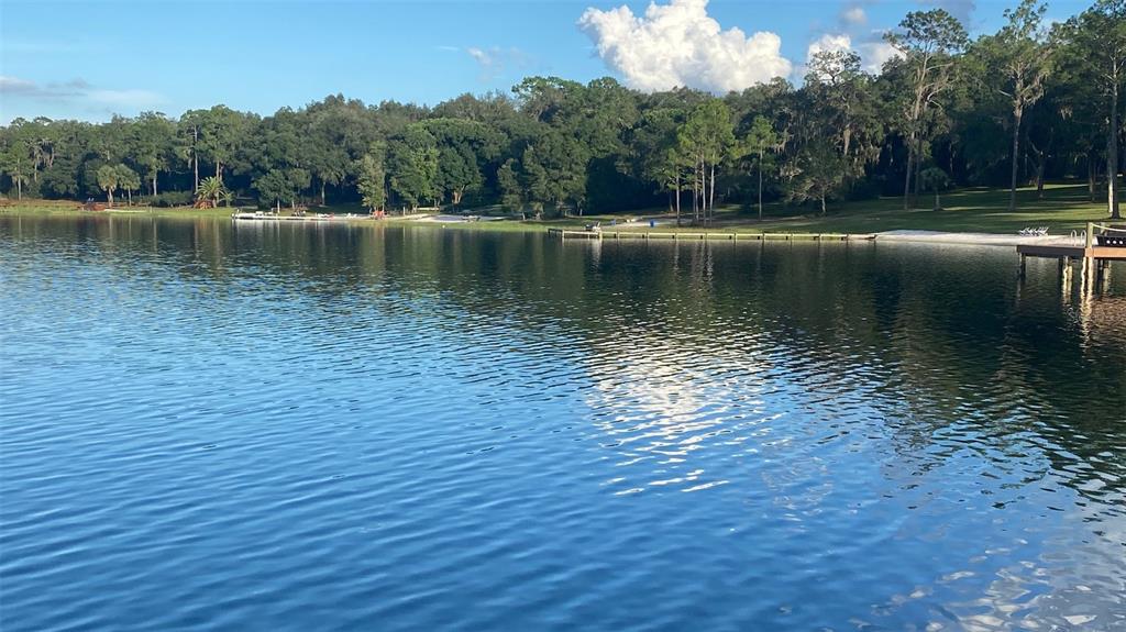 107 Eliam Road Melrose, FL 32666 - Photo 40 of 62 a view of a lake with a yard and large trees