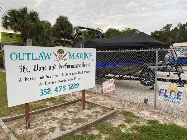 a view of a park with slide