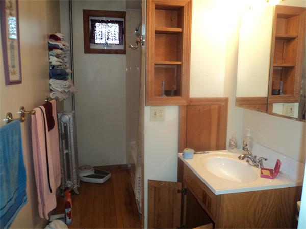 59 King Philip Road Worcester, MA 01606 - Photo 17 of 20 a bathroom with a sink a mirror and a shower