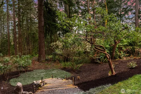 a view of yard with green space