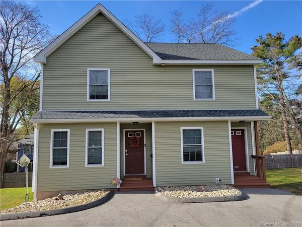 a front view of a house