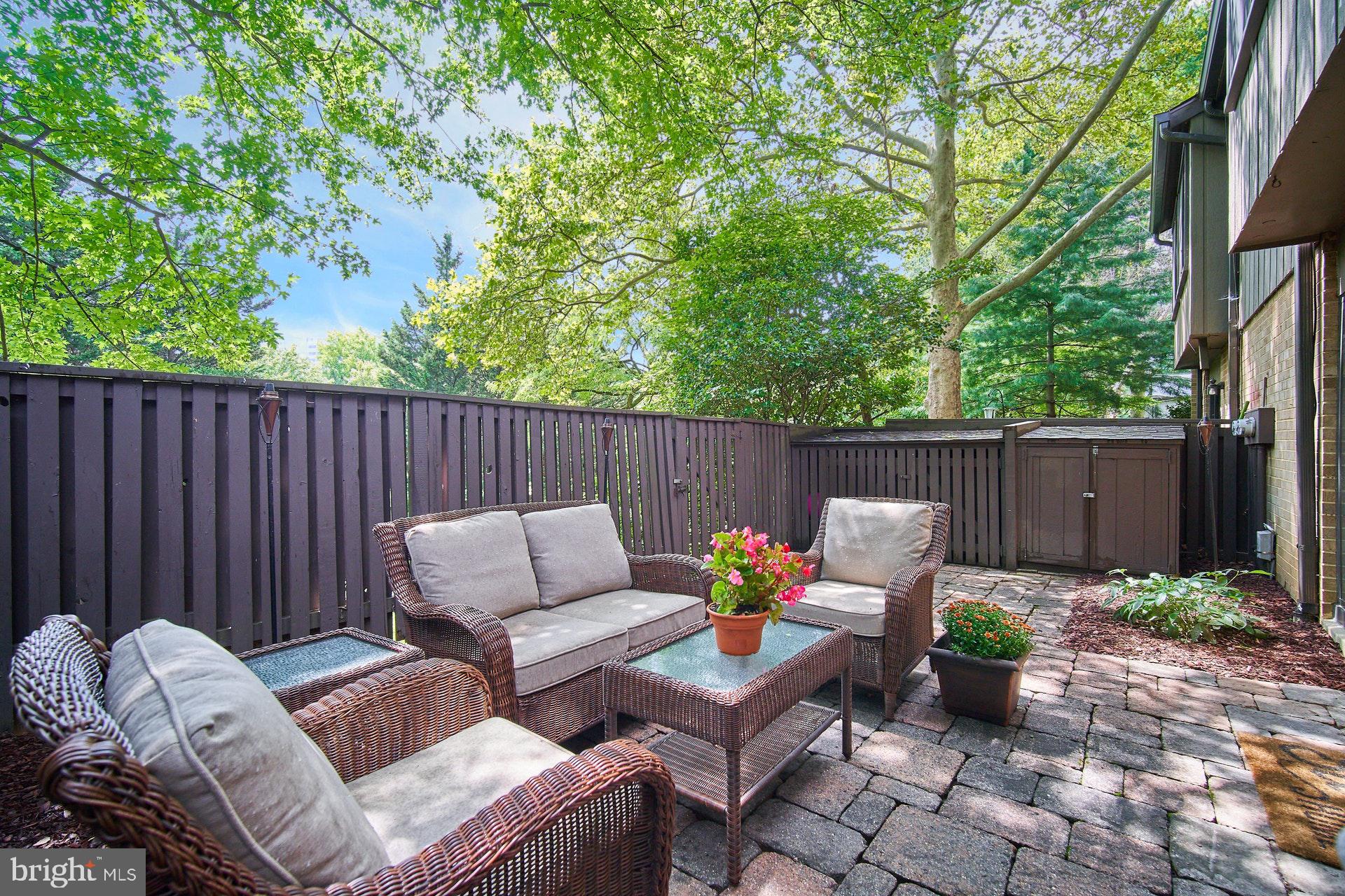 1813 Ivy Oak Square Reston, VA 20190 - Photo 22 of 28 Patio off of living Room showing outside storage