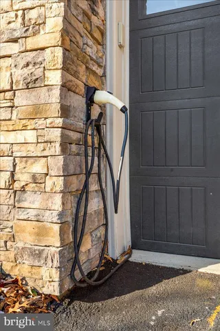 a view of wooden door