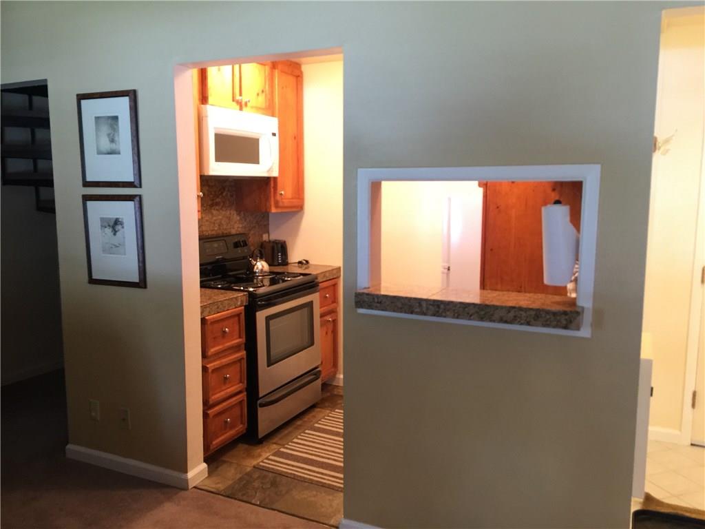 1977 Soda Ridge Road, Unit 1171 Keystone, CO 80435 - Photo 8 of 21 a kitchen with stainless steel appliances a window and a sink