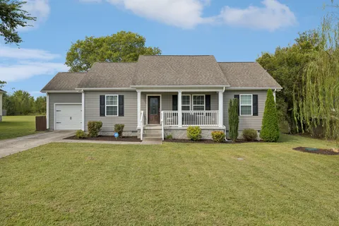 a view of an outdoor space and a yard