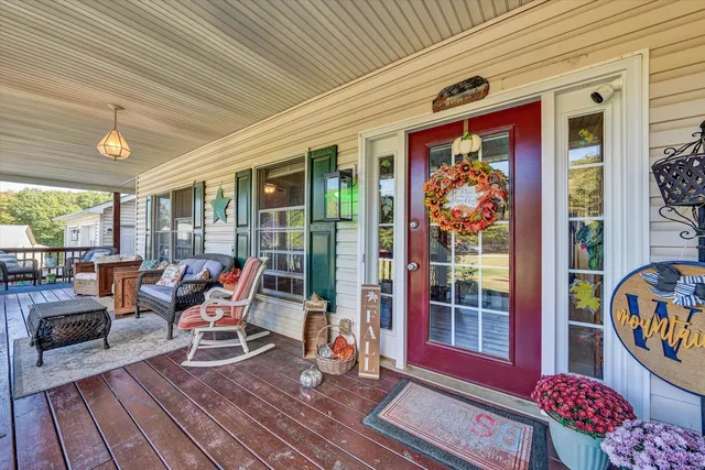 a outdoor living space with furniture and garden view