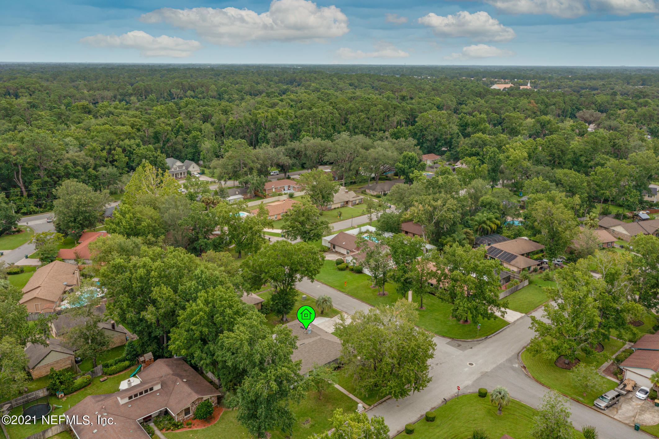 11705 Edinburgh Way Jacksonville, FL 32223 - Photo 33 of 33 an aerial view of residential houses with outdoor space and trees