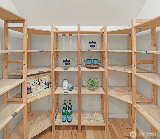 a view of a walk in closet