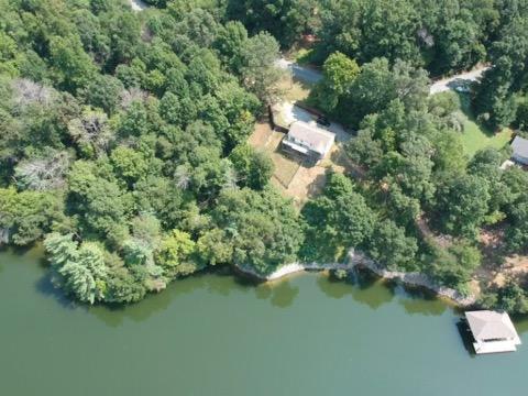 6331 Horseshoe Bend Road Goodview, VA 24095 - Photo 19 of 75 an aerial view of a house with a yard and lake view