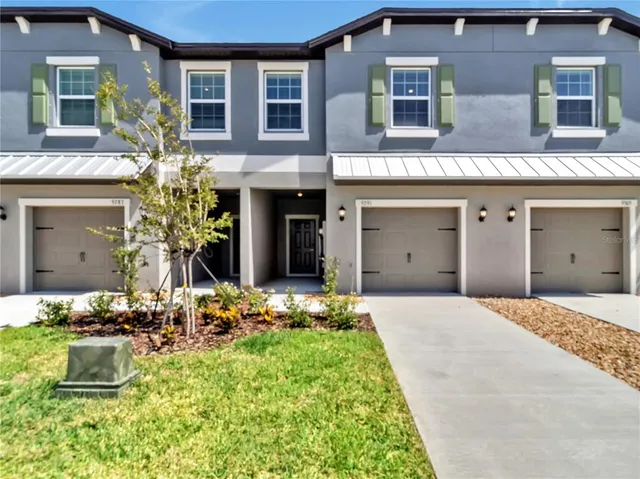 a front view of a house