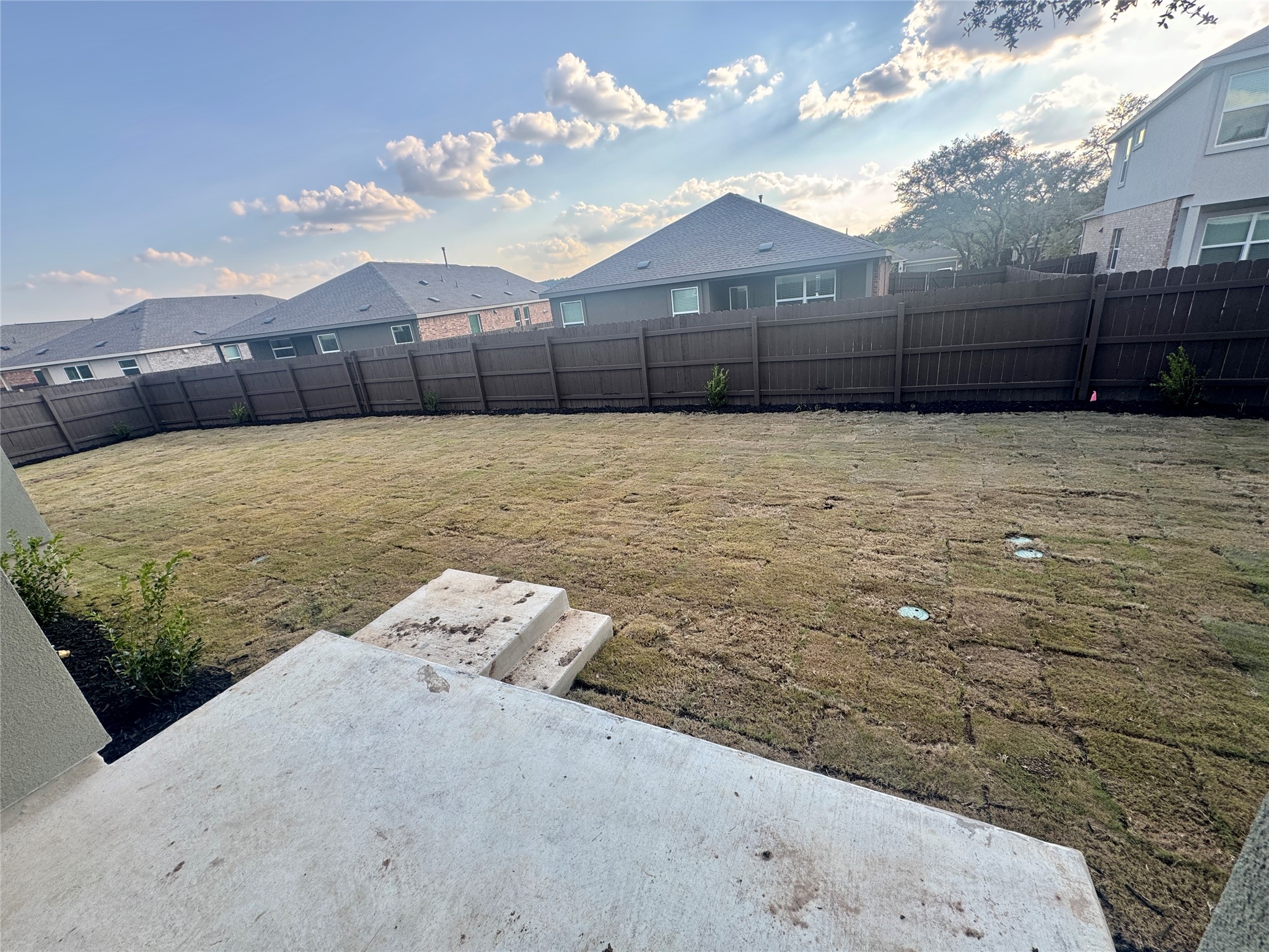 1541 Boggy Crk Rnch Road Georgetown, TX 78628 - Photo 29 of 30 Fenced backyard with a patio and a residential view