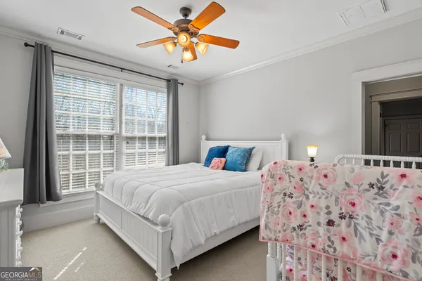 a view of a balcony with a bench