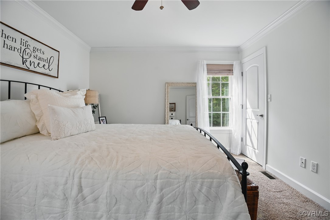 14609 Gatewood Road Dewitt, VA 23840 - Photo 12 of 25 Carpeted bedroom with crown molding, baseboards, a