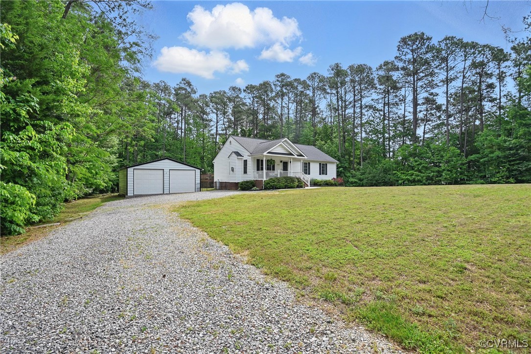 14609 Gatewood Road Dewitt, VA 23840 - Photo 2 of 25 Single story home featuring a detached garage, a