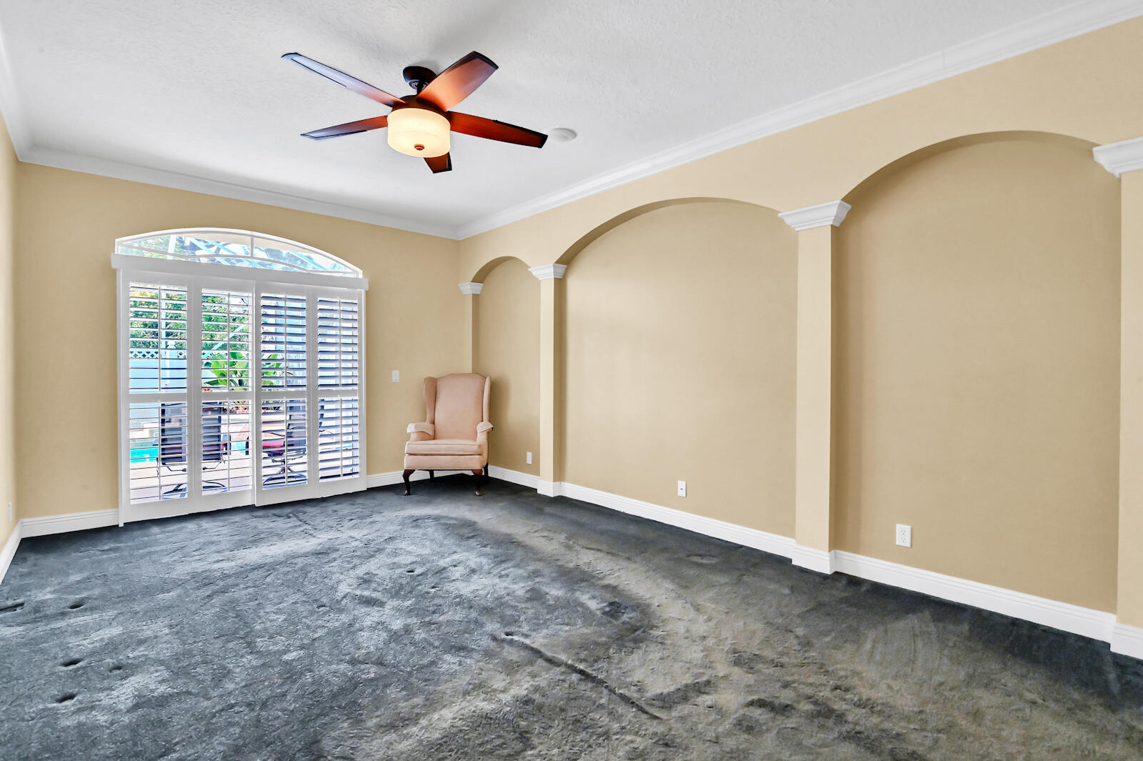 244 Clocktower Drive Jupiter, FL 33458 - Photo 23 of 36 a view of room with window and ceiling fan