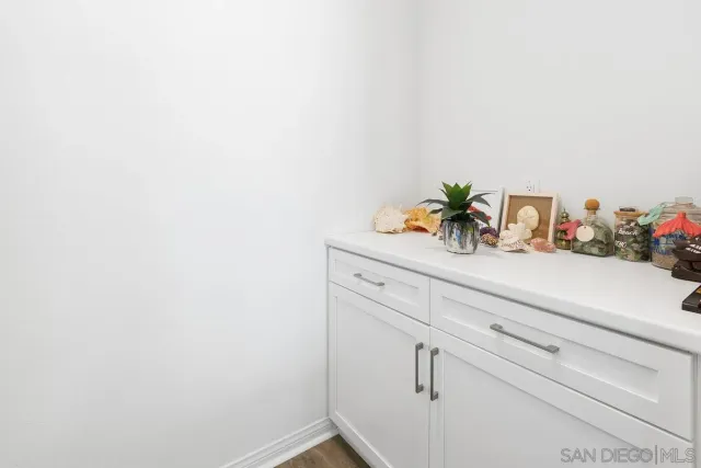 a close view of closet