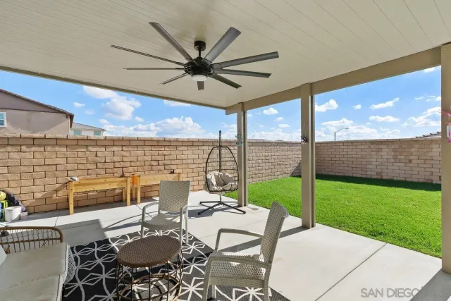 a outdoor space with furniture