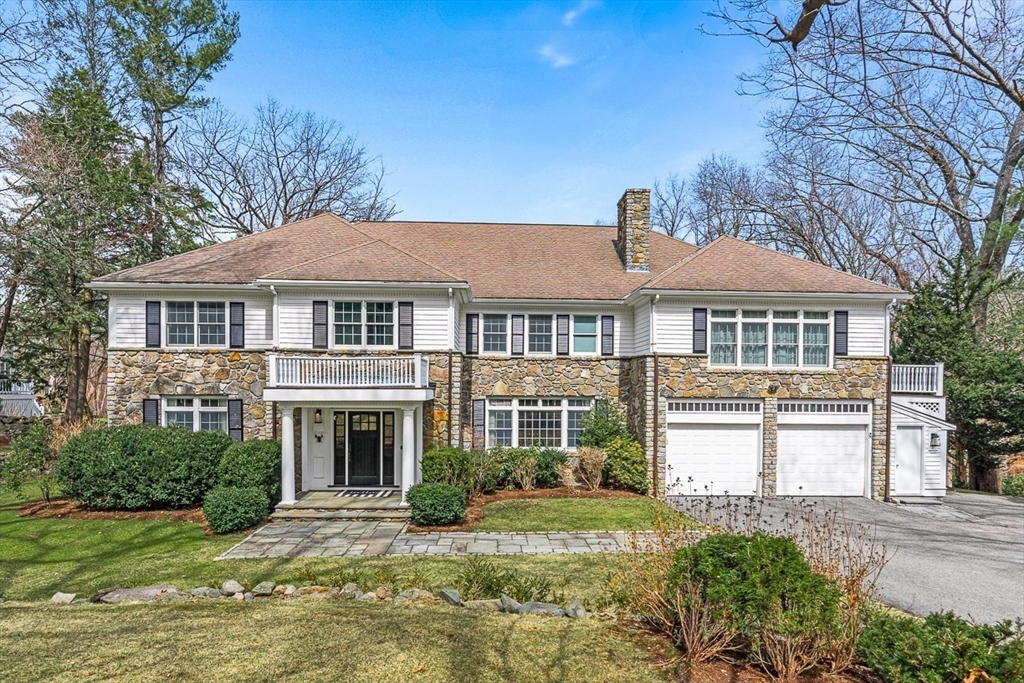 78 Byron Road Weston, MA 02493 - Photo 1 of 17 a front view of a house with a yard