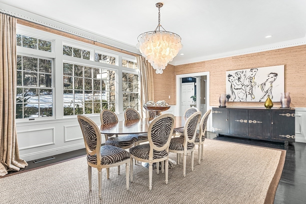 78 Byron Road Weston, MA 02493 - Photo 3 of 17 a view of a dining room with furniture window and outside view