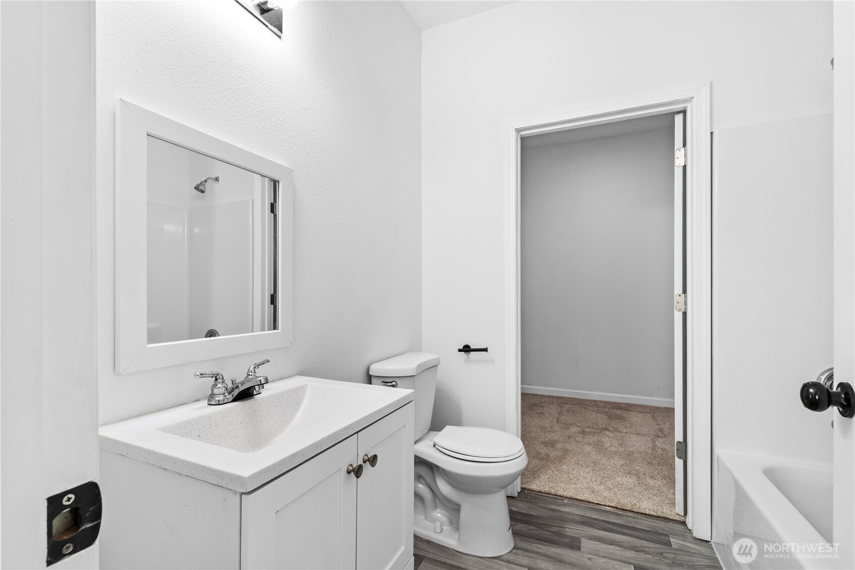 249 Flatt Road Kelso, WA 98626 - Photo 25 of 39 a bathroom with a sink toilet and shower