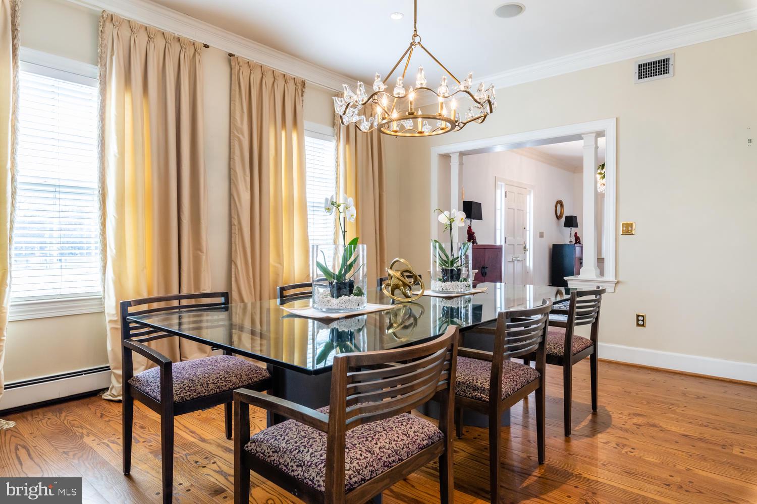 4004 Carson Place Alexandria, VA 22304 - Photo 32 of 93 Gold and glass chandelier is the star of the room