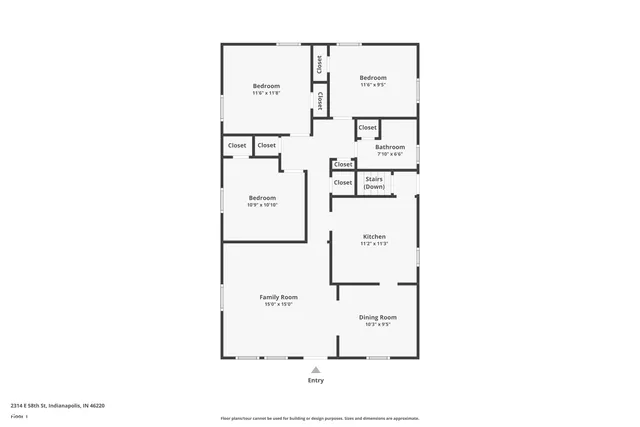 $257,500 | 2314 East 58th Street, Indianapolis, IN 46220