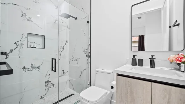 a view of a swimming pool with a porch