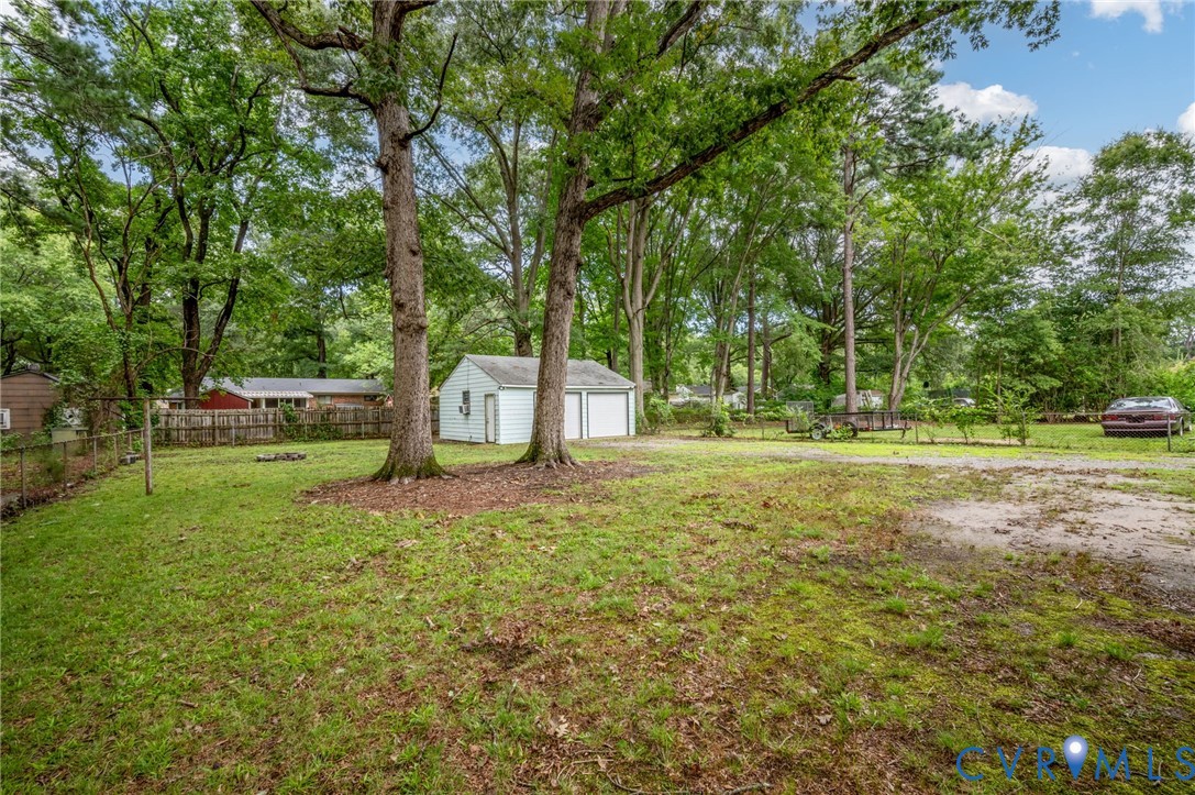 5322 Germain Road Richmond, VA 23224 - Photo 19 of 22 Expansive outdoor space featuring a detached two-c