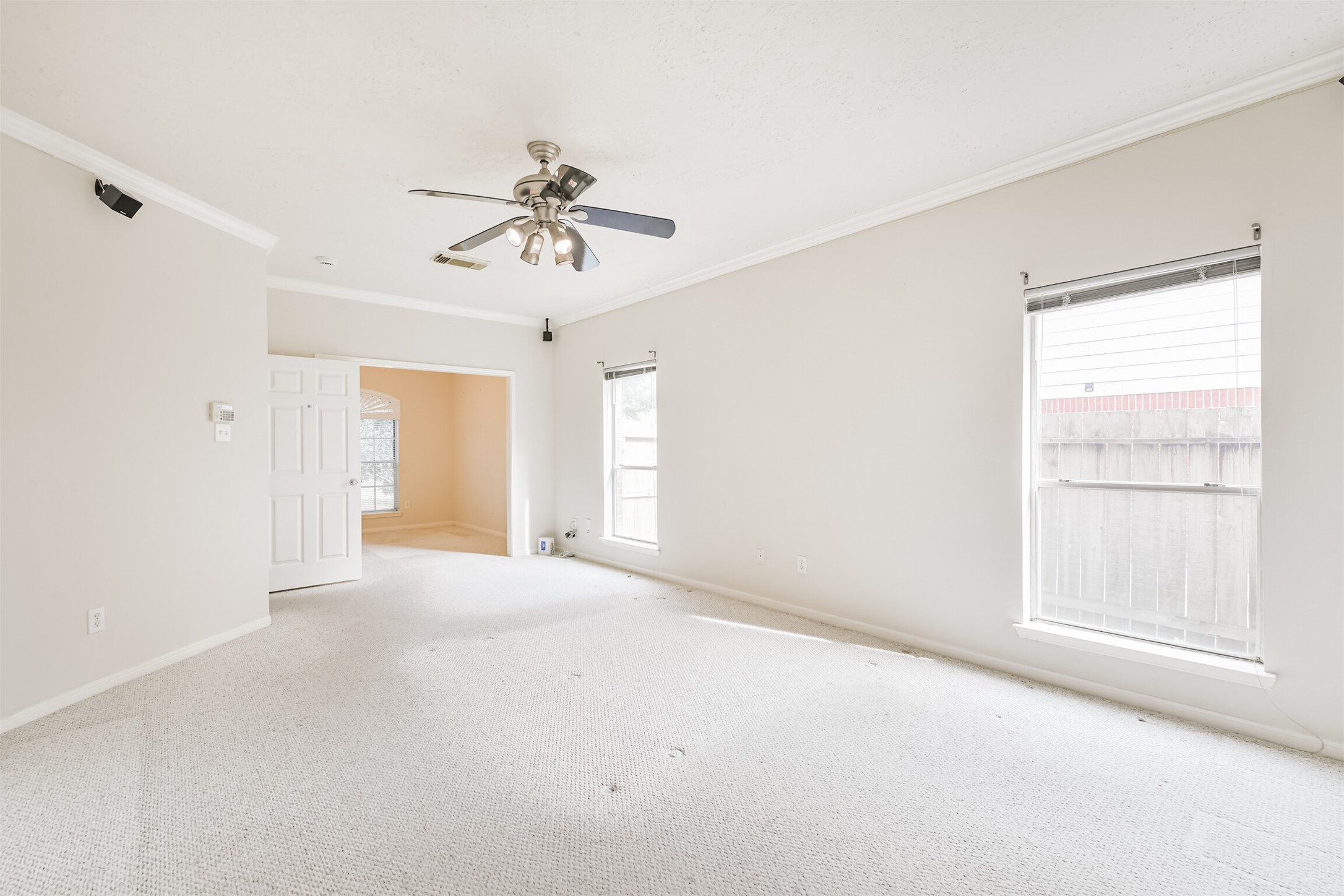 823 Hannock Glen Lane Spring, TX 77373 - Photo 32 of 48 a view of a livingroom with a ceiling fan and window
