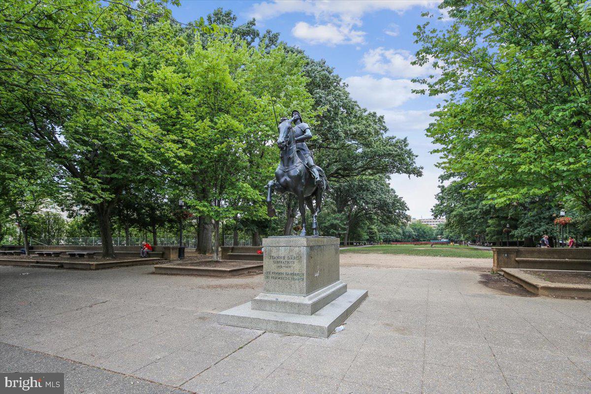 2440 16th Street Northwest, Unit 521 Washington, DC 20009 - Photo 33 of 35 a view of street with bench and trees
