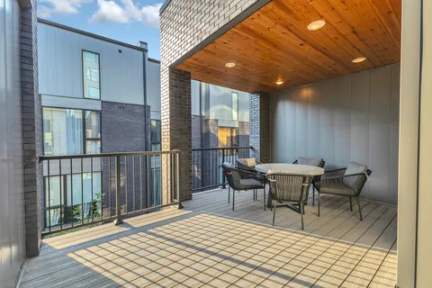 a outdoor space with furniture