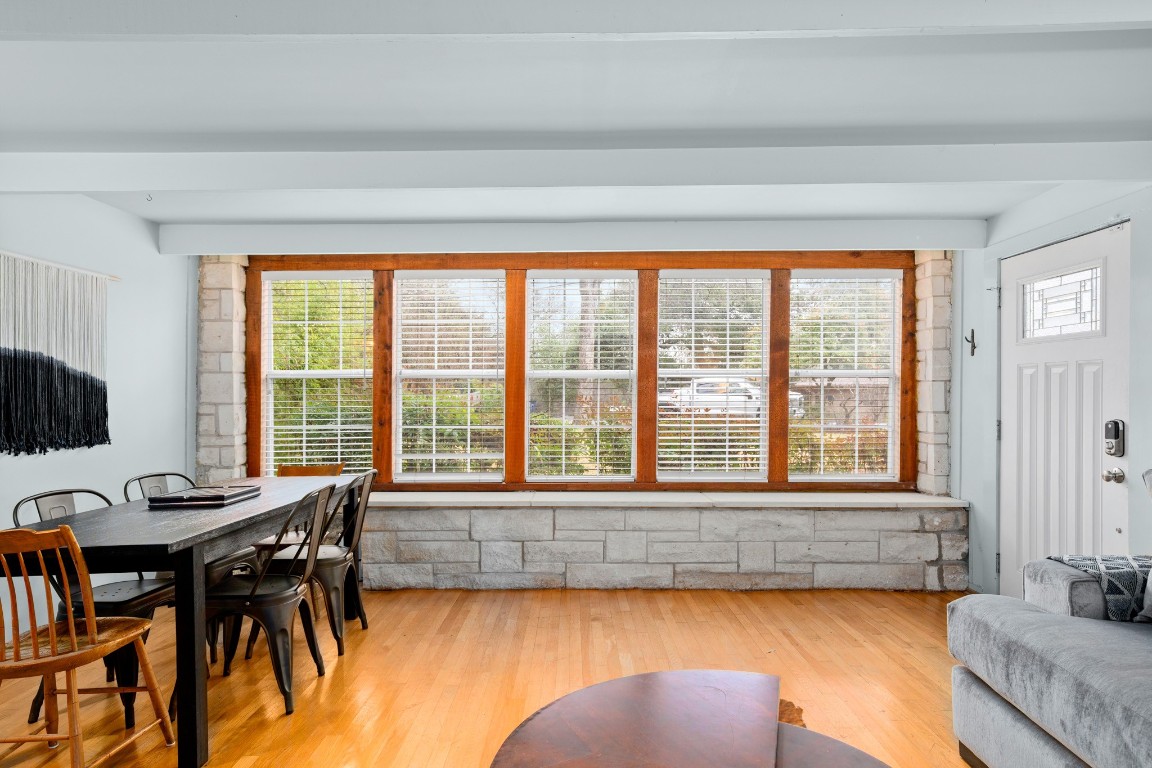 1406 Summit Street Austin, TX 78741 - Photo 2 of 32 a living room with furniture and a large window