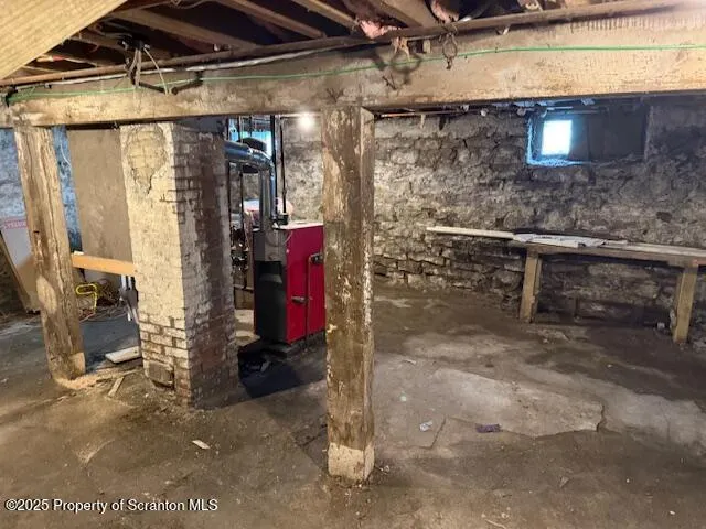 a view of storage and utility room