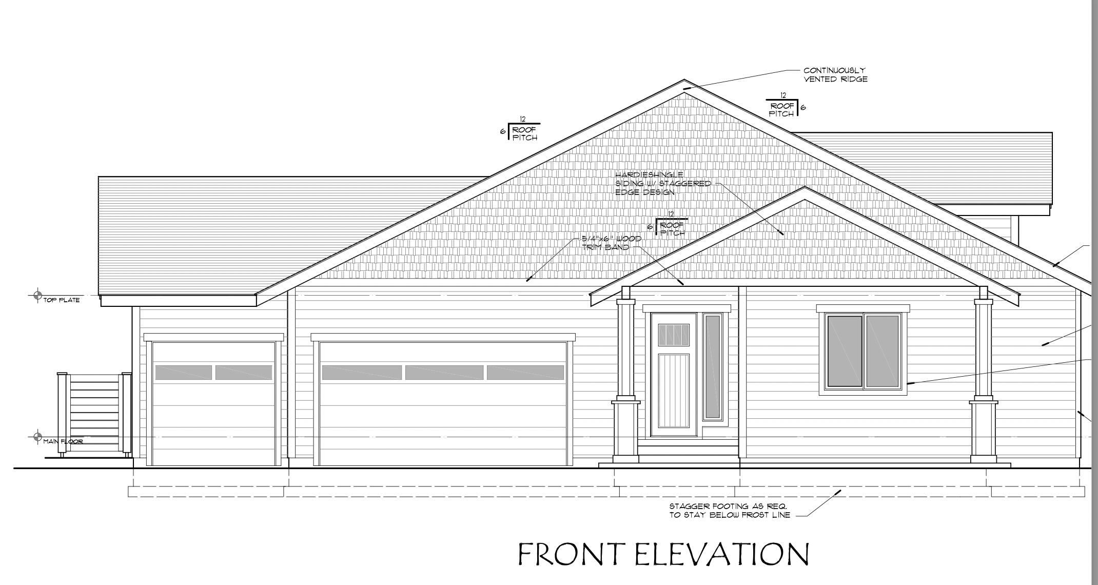 Southwest 34th Court, Unit 62 Redmond, OR 97756 - Photo 11 of 16 Front Elevation of proposed home