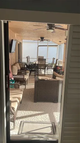 a view of living room with furniture