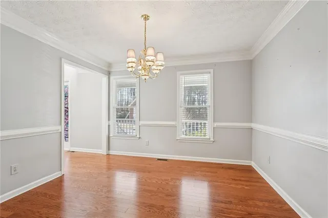 a view of an empty room