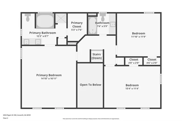 $449,900 | 4924 Pippin Drive Northwest, Acworth, GA 30101