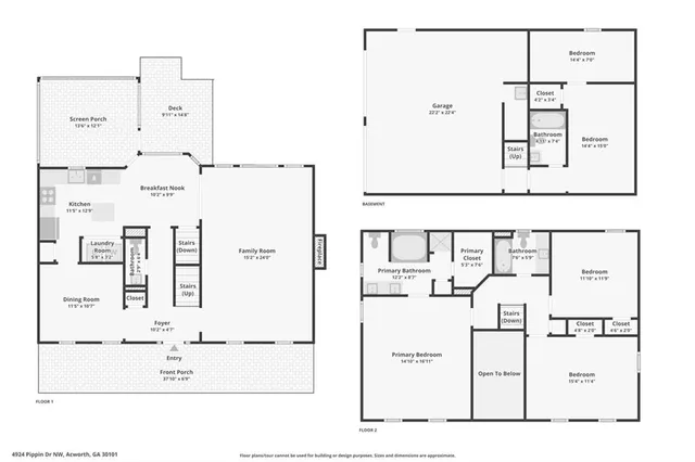 $449,900 | 4924 Pippin Drive Northwest, Acworth, GA 30101
