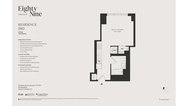 $3,870 | 89 DeKalb Avenue, Unit 28D | Downtown Brooklyn