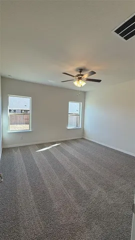 a view of a livingroom with a window