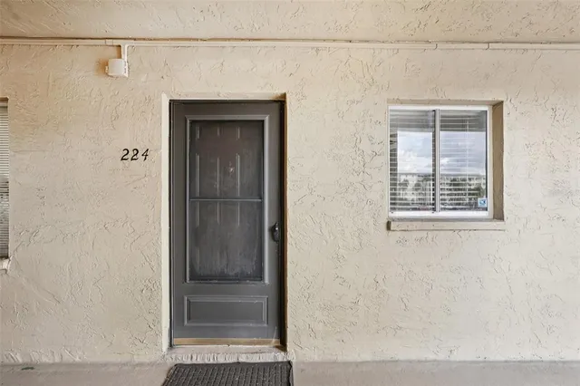 a view of front door