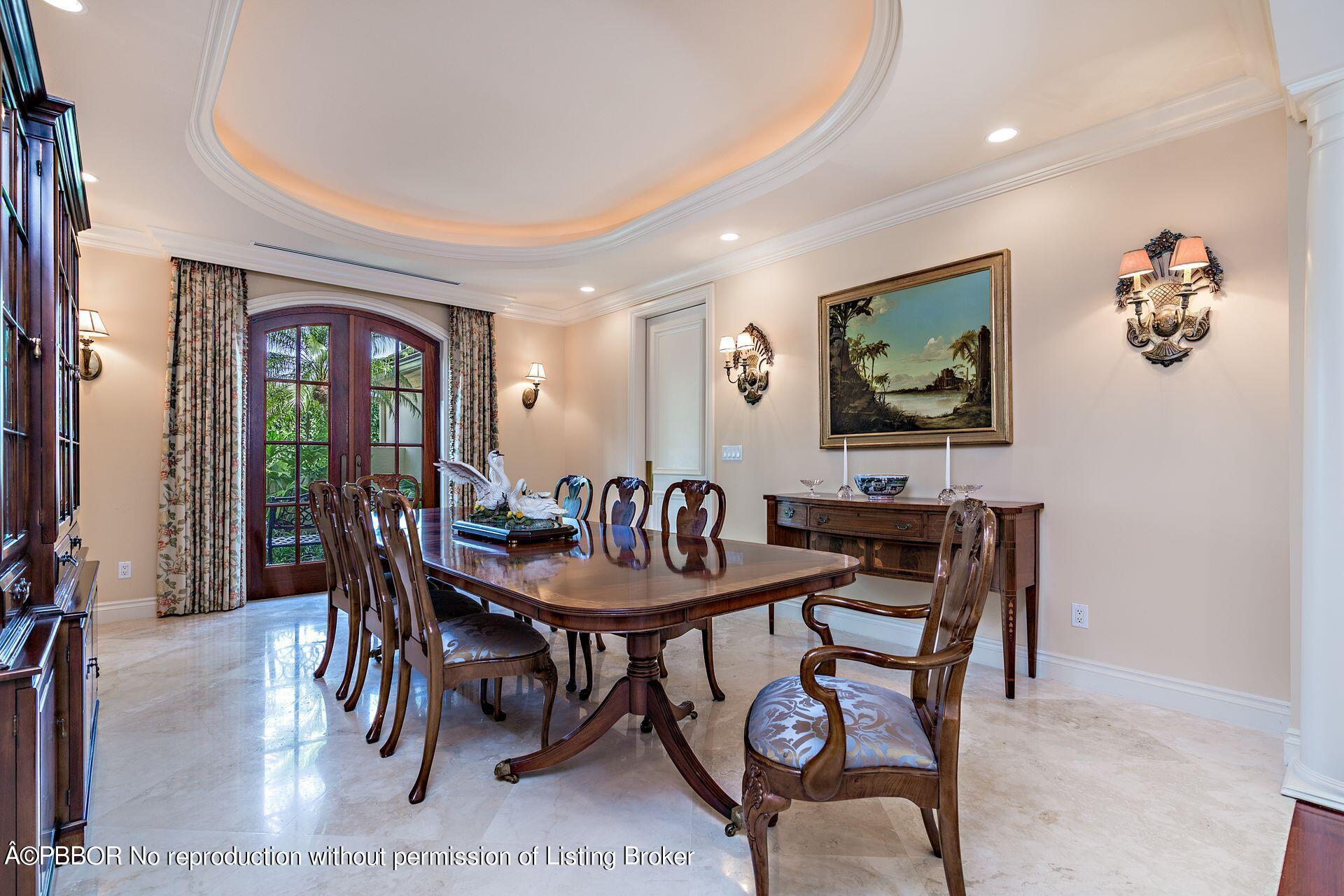 250 Country Club Road Palm Beach, FL 33480 - Photo 4 of 33 a view of a dining room with furniture