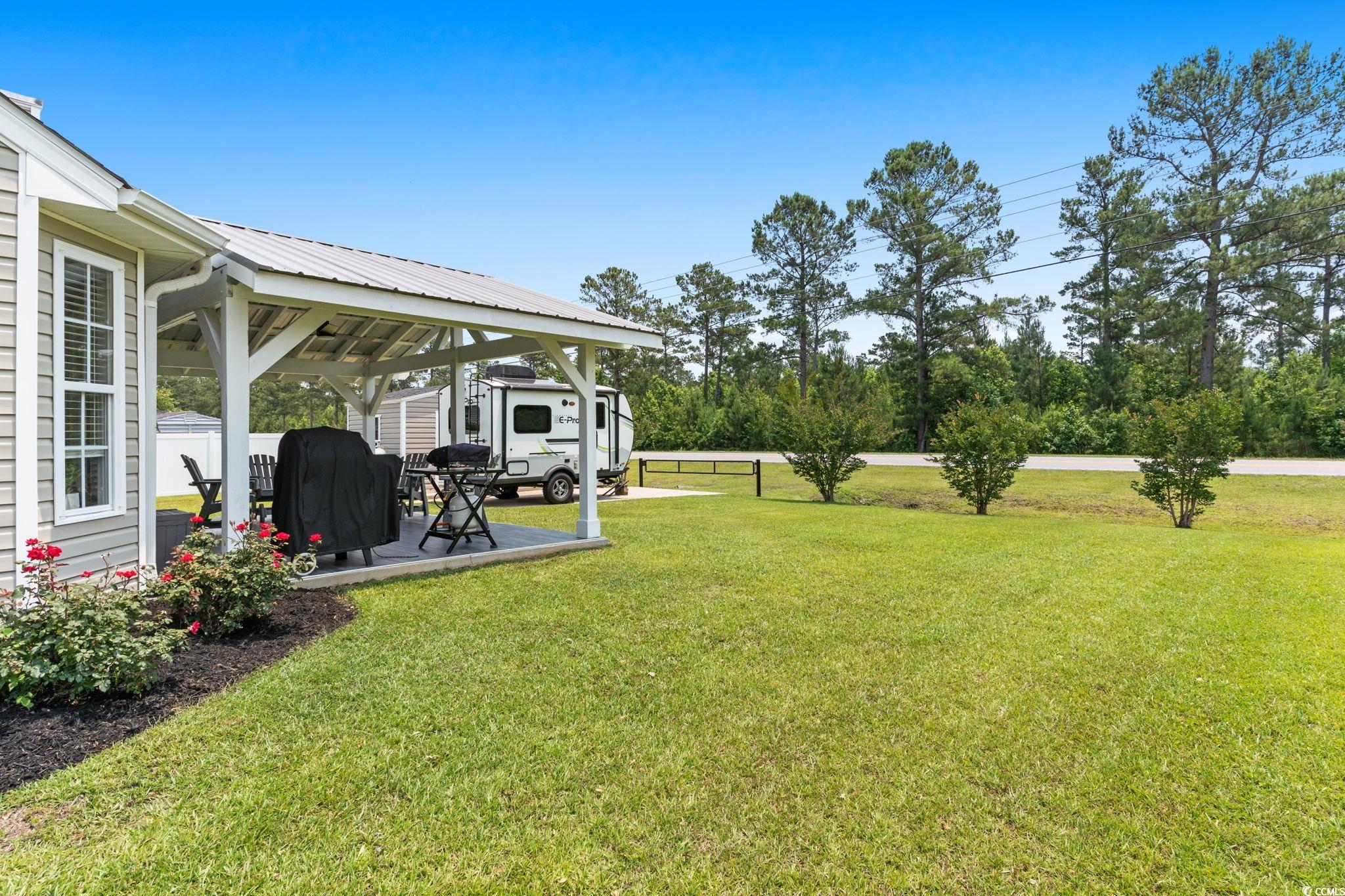 620 Seth Lane Longs, SC 29568 - Photo 27 of 35 View of yard featuring a patio and a gazebo